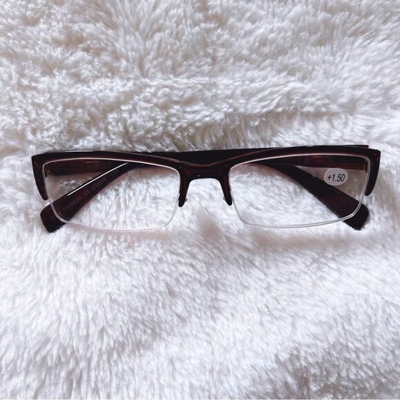 Sam Tortoise Brown Rectangular Reading Glasses - Picture 4 of 15
